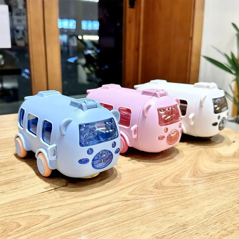Cartoon Bus Straw Cup for Kids