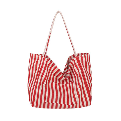 Luxury Striped Shoulder Bag