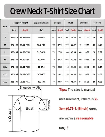 Summer Streetwear New Arrival T-Shirt - Fashion Unisex Oversized Round Neck