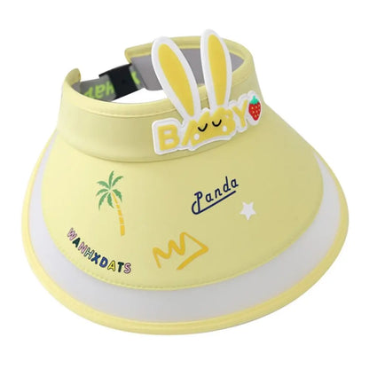 Rabbit Ear Empty Top Fan Hat USB Rechargeable