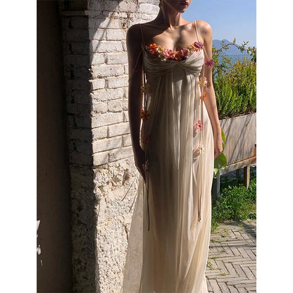 Boho Glow – Elegant Vacation Maxi Dress