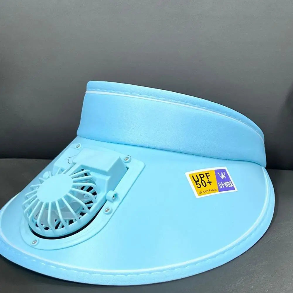 Large Brim USB Charging Sun Protection Fan Hat