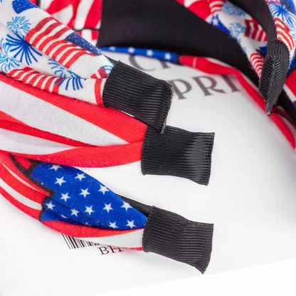 USA Fourth of July Flag Print Headband