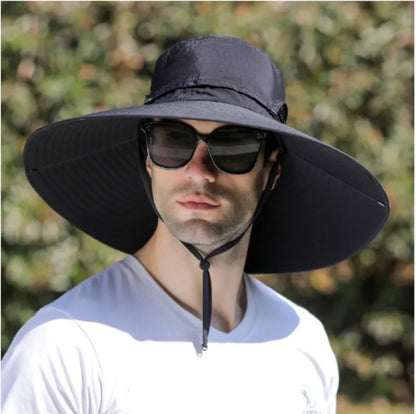 UPF 50+ Wide Brim Solar Fan & Charging Hat