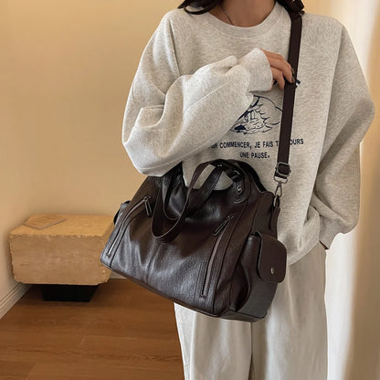 Dual Zipper Handbag