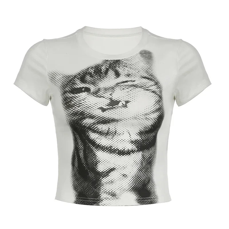 The Sleepy Cat Crewneck T-shirt
