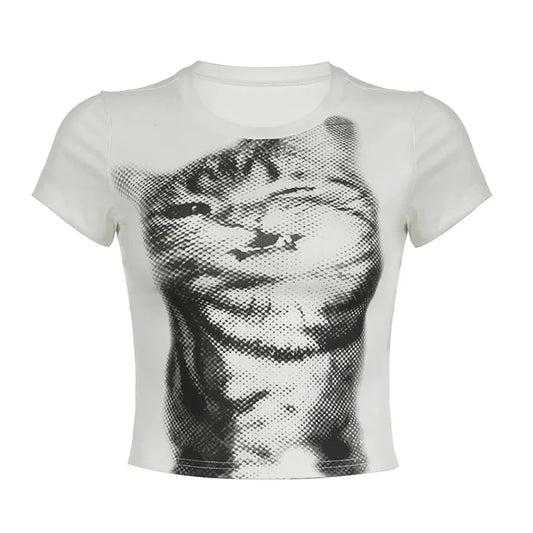 The Sleepy Cat Crewneck T-shirt