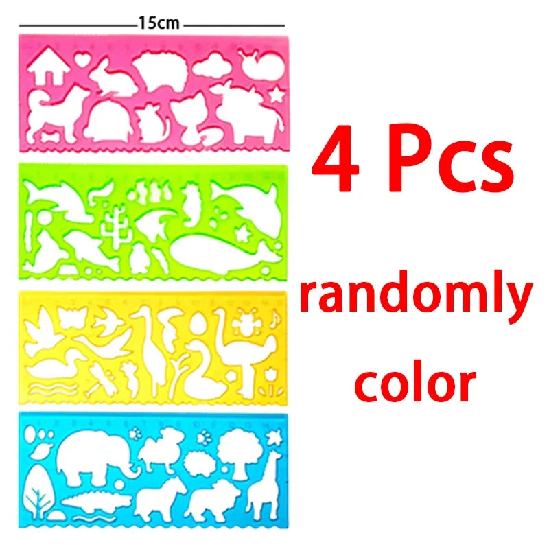 Geometry Spirograph Drawing Stencil Set  Kids Educational Toy