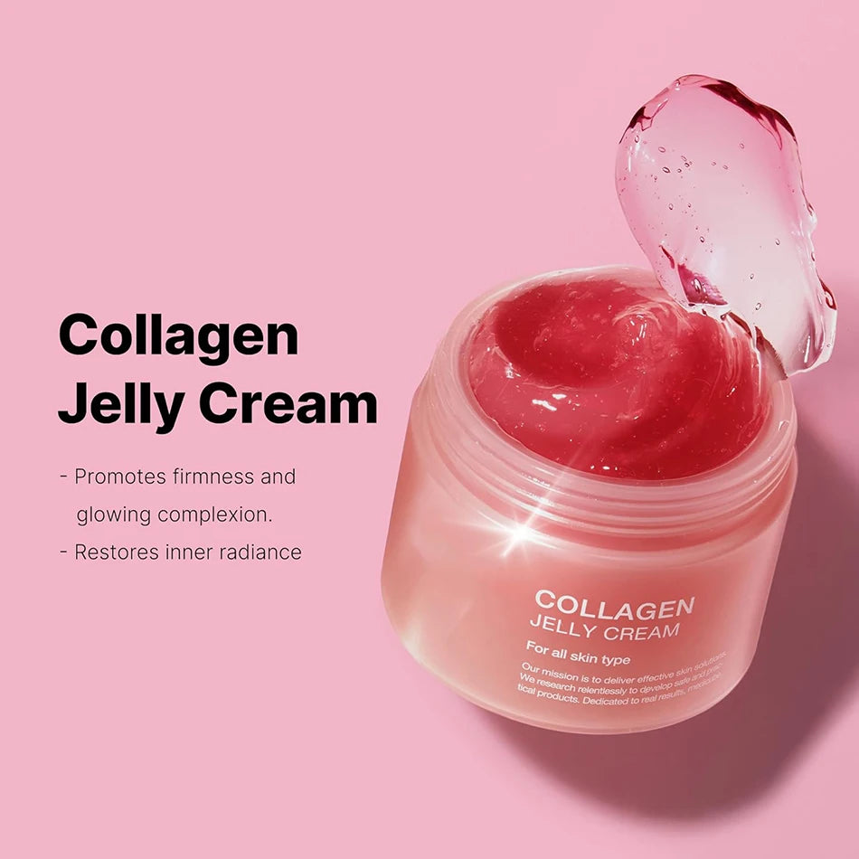 24H Glow & Lift Collagen Jelly Cream with Niacinamide & Hydrolyzed Collagen – Strengthen Skin Barrier, Hydrate & Anti-Aging Moisturizer