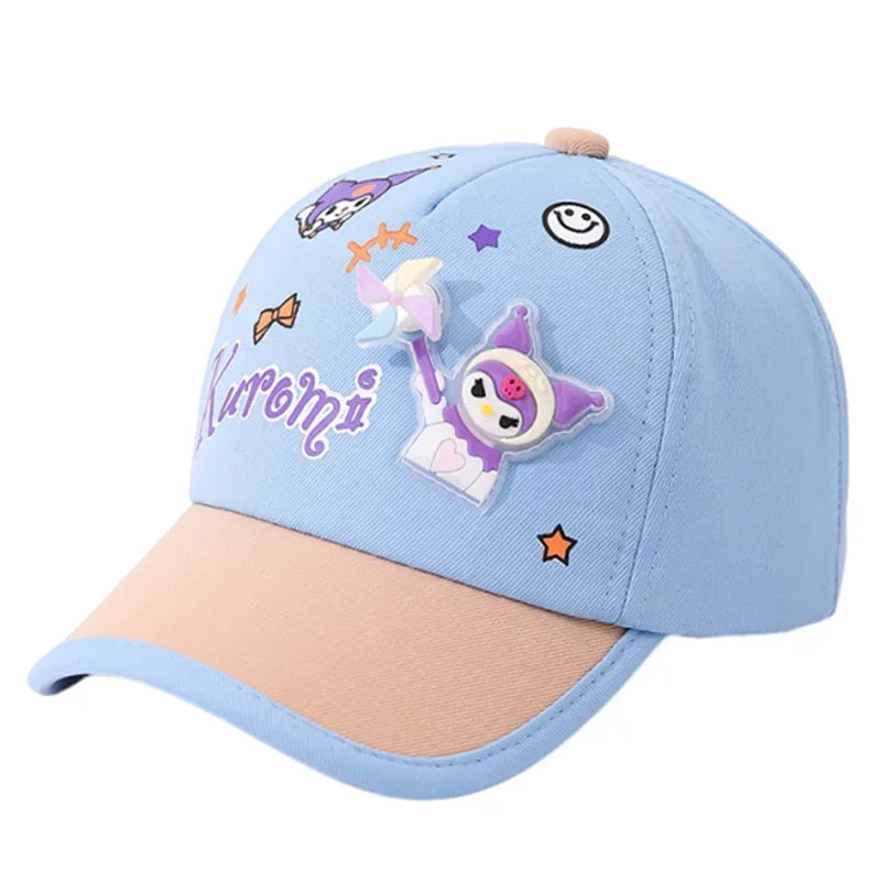 Anime Cartoon Sanrio Kuromi Caps 2-8 Years Kids Mesh Hat