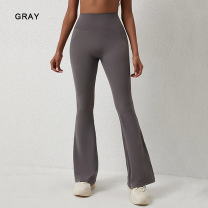 Peach flared  yoga pants