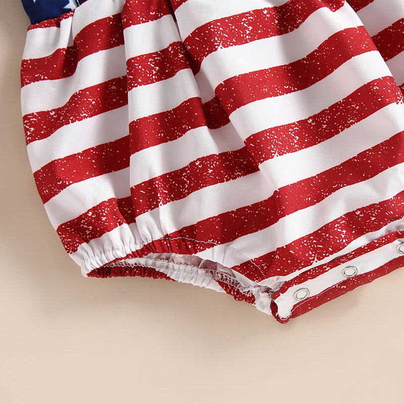 0-18M Infant Baby 4th of July Romper