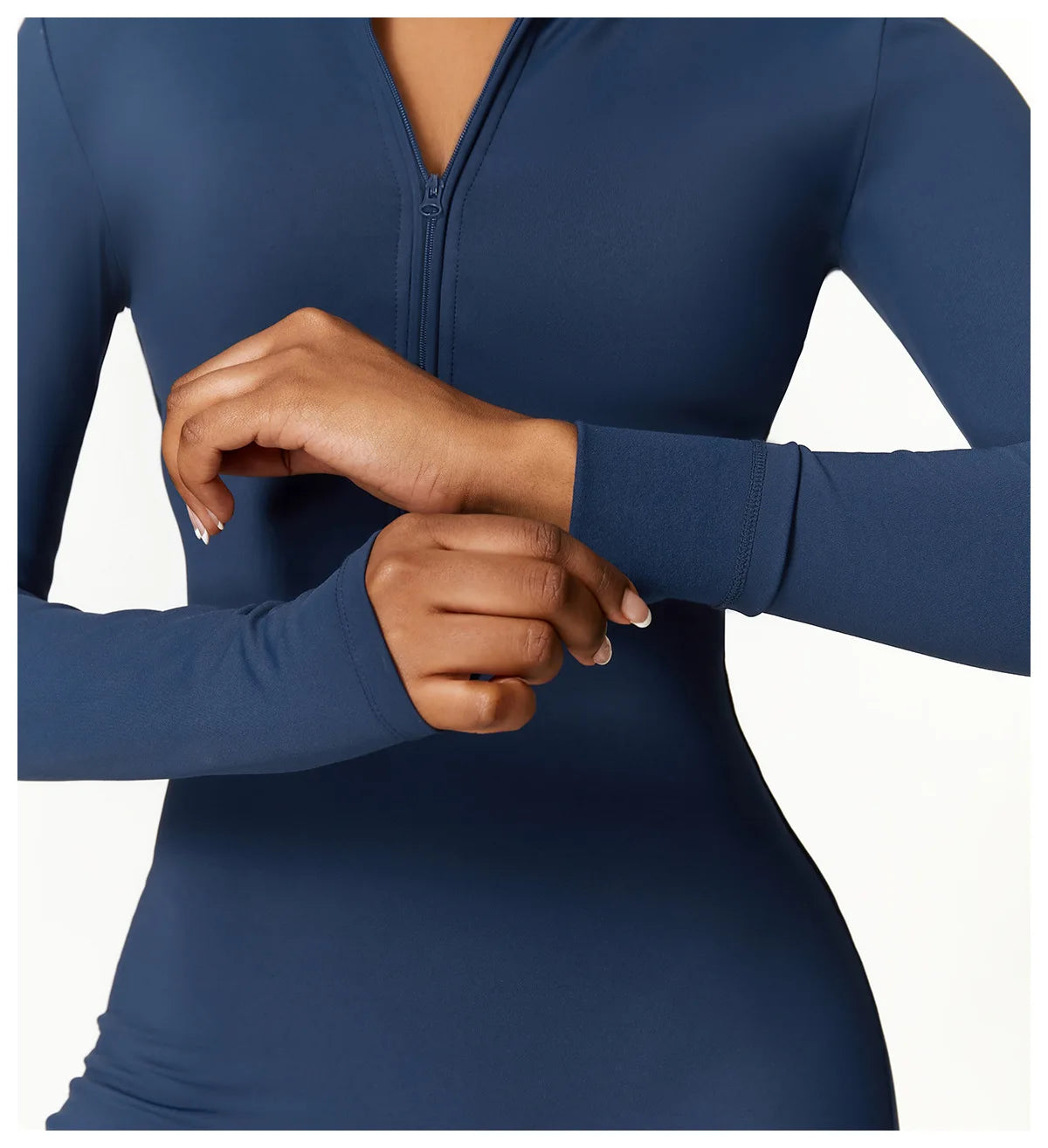 Zipper Yoga Rompers Jumpsuit