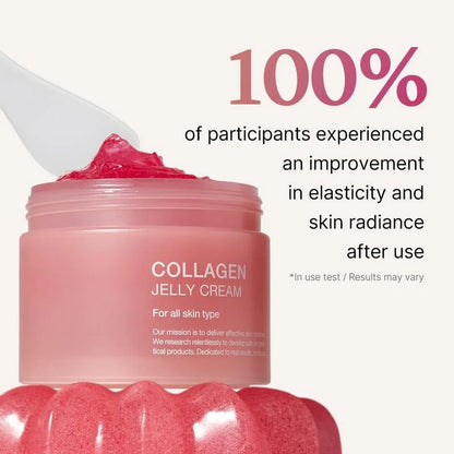 24H Glow & Lift Collagen Jelly Cream with Niacinamide & Hydrolyzed Collagen – Strengthen Skin Barrier, Hydrate & Anti-Aging Moisturizer
