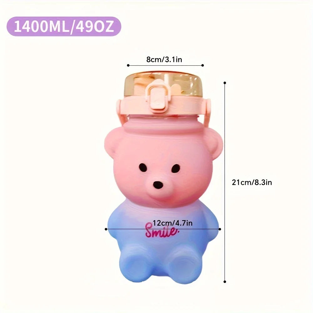 Cute Bear Water Bottle  1pc