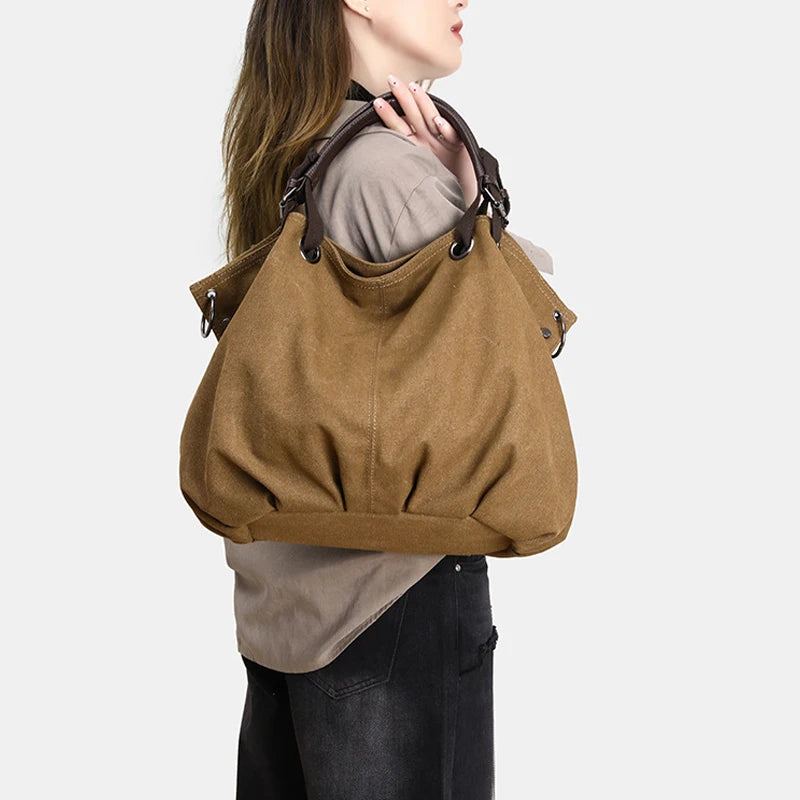 Vintage Large Capacity Tote Bag