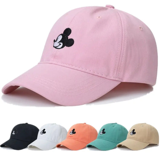 Unisex Cap Mickey Cartoon Cotton  Cap For Men Women StreetWear