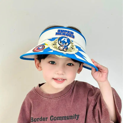 Disney Kids Cooling  USB Chargeable Sun Protection Fan Hat