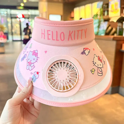 Children's Girls Boys Sun  Protection Fan Hat