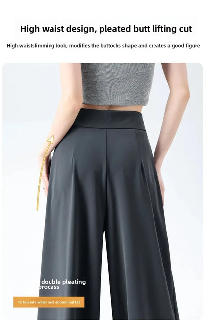 Korean Style Wide Leg Suit Pants