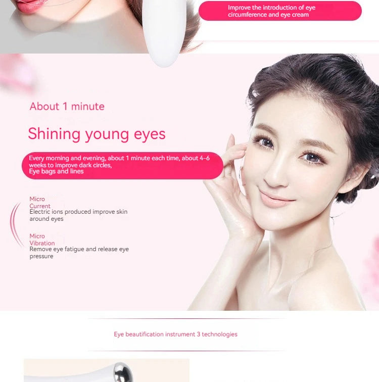 Home Electric Eye Massager – Anti-Fatigue, Reduce Puffiness & Fine Lines, Skin Care Eye Therapy Device