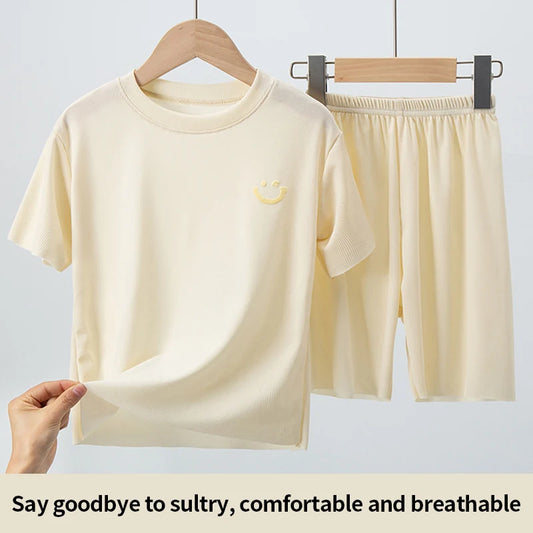 Children's ice silk pajamas