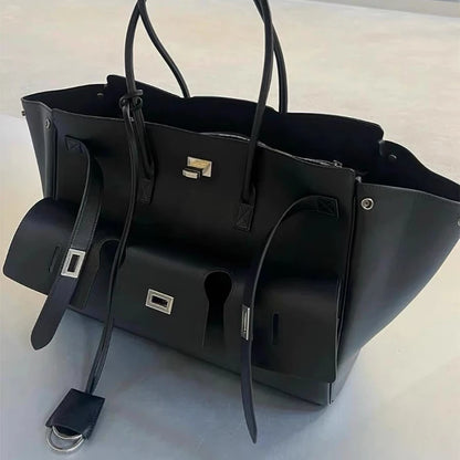 Square Buckle Design Luxury Handbag