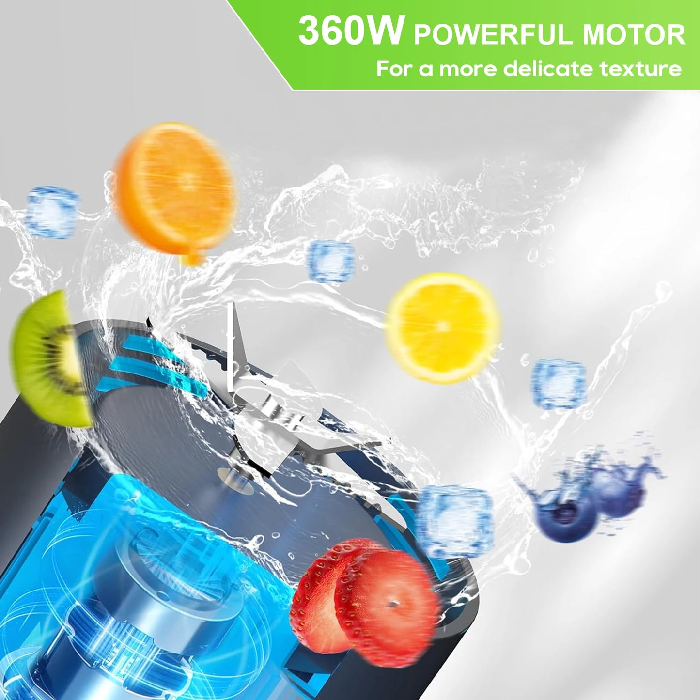 Portable Smoothie Blender Fresh Fruit blender 700ML USB Rechargeable Outdoor Mixing Cup
