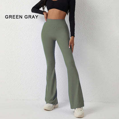 Peach flared  yoga pants