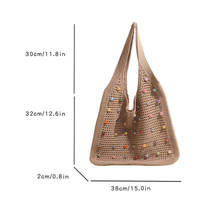 Crochet Knitted Tote Bag