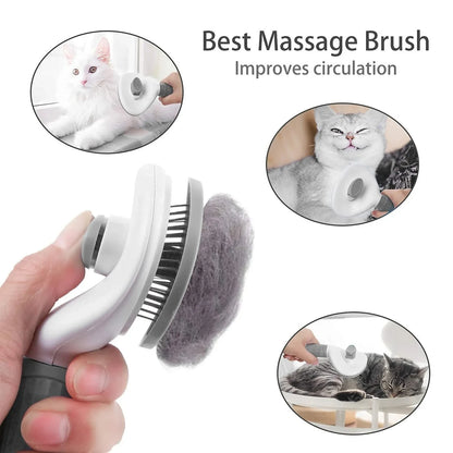 Pet Hair Remover Self Cleaning  Brush