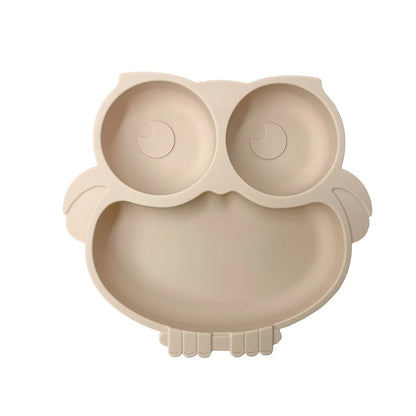 Suction Cartoon Children Dishes Feeding Toddler Training Tableware Retro Kids Smile Face Bowl