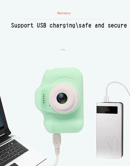 Kids Mini Digital Cameras 1080P HD  SLR Camera +TF Memory Card