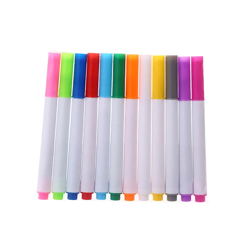 LED Luminous Blackboard Pen 12-color Erasable Liquid Colored Pen