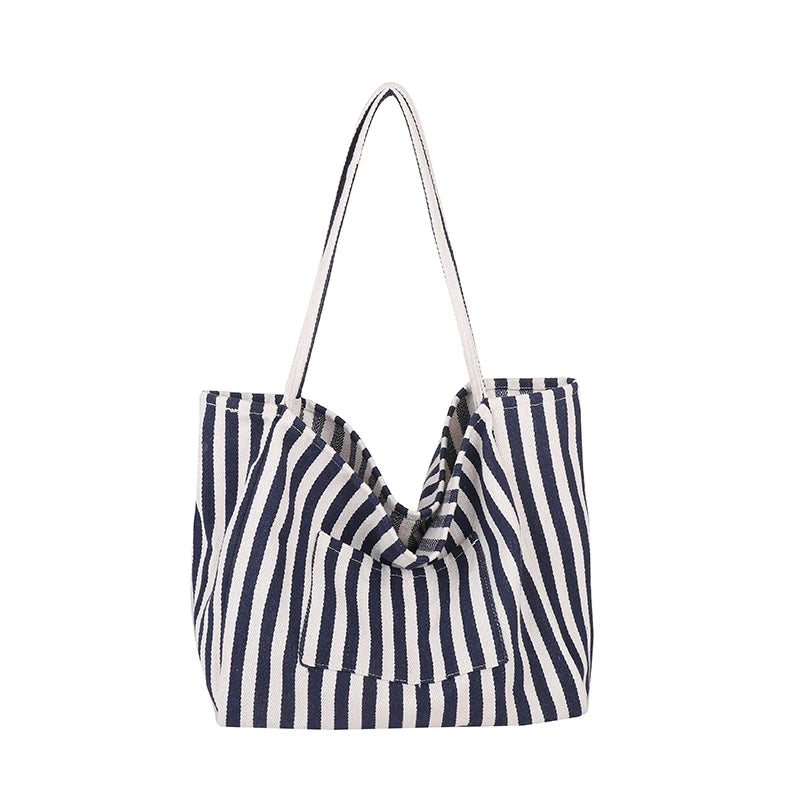 Luxury Striped Shoulder Bag