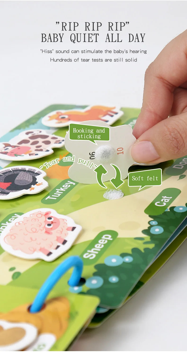 Montessori Baby Busy book Early Learning Education Toy