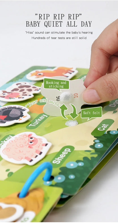 Montessori Baby Busy book Early Learning Education Toy