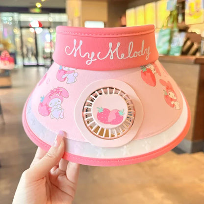Children's Girls Boys Sun  Protection Fan Hat
