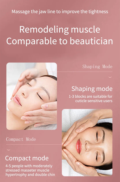 LED Photon Therapy Facial Lifting & Slimming Massager – Heated V-Face Double Chin Reducer & Skin Tightening Device