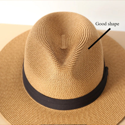 UPF50+ Big Size Travel Panama Hat