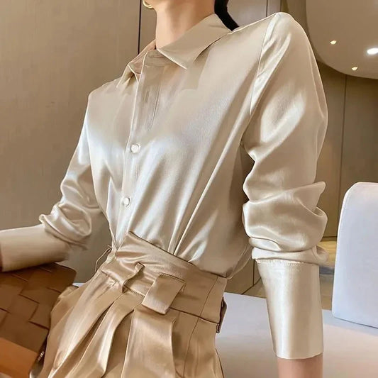 Long Sleeved  Office Women's Shirts
