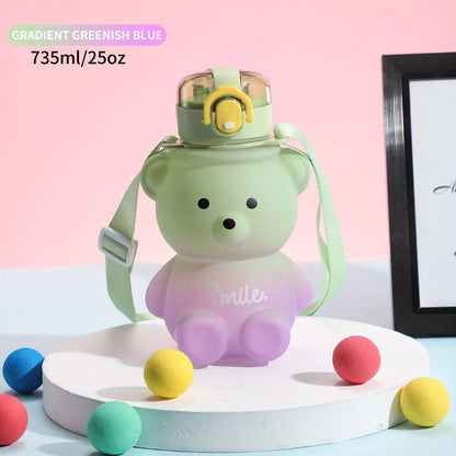 Cute Bear Water Bottle  1pc