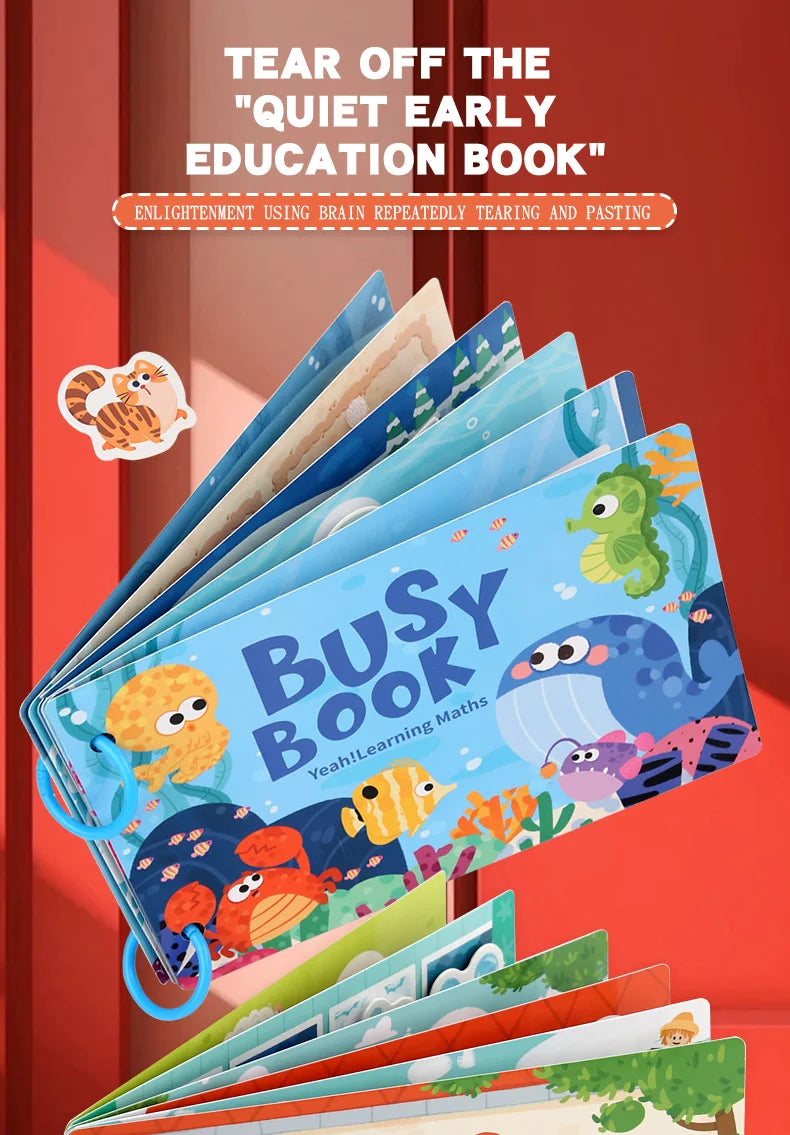 Montessori Baby Busy book Early Learning Education Toy