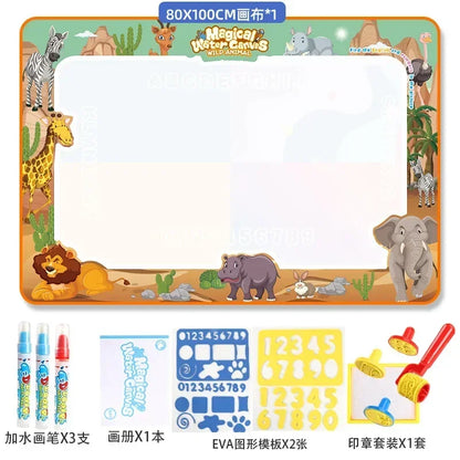 Magic Water Drawing Mat With Reusable Magic Pen Montessori Educational Toys