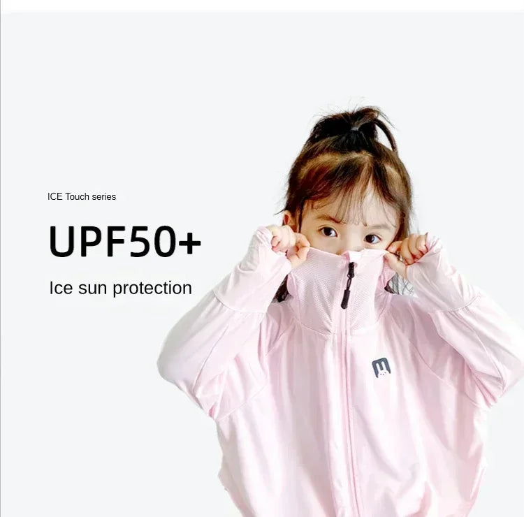 Kids  UV Resistant  Ice Silk Sun Protection Hoodie