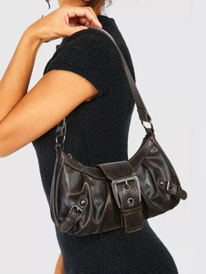 Spicy Girl Y2K Wasteland Leather Bag