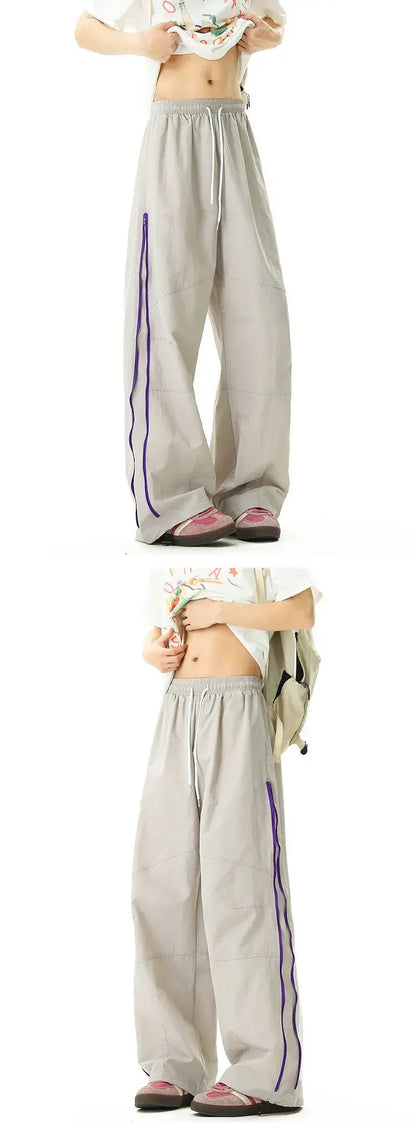 Nylon Quick Dry  Side Zipper Trousers Pants