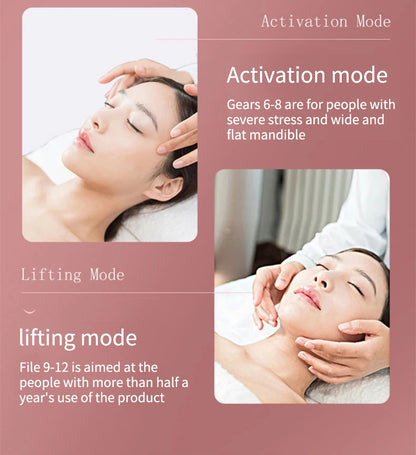 LED Photon Therapy Facial Lifting & Slimming Massager – Heated V-Face Double Chin Reducer & Skin Tightening Device