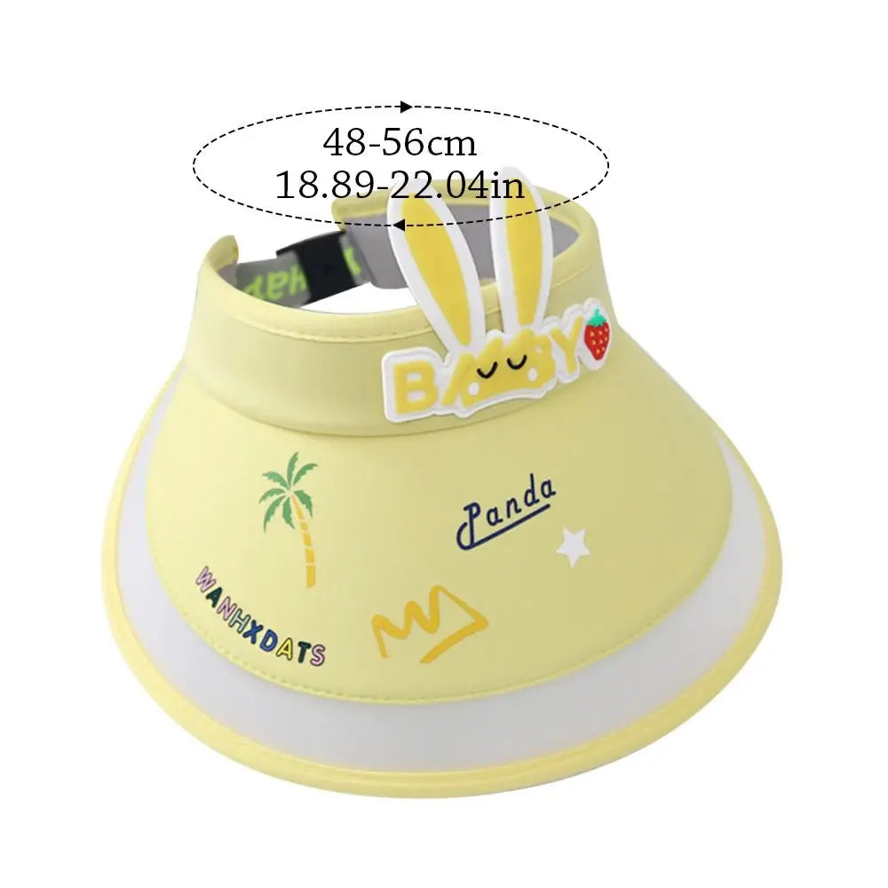 Rabbit Ear Empty Top Fan Hat USB Rechargeable