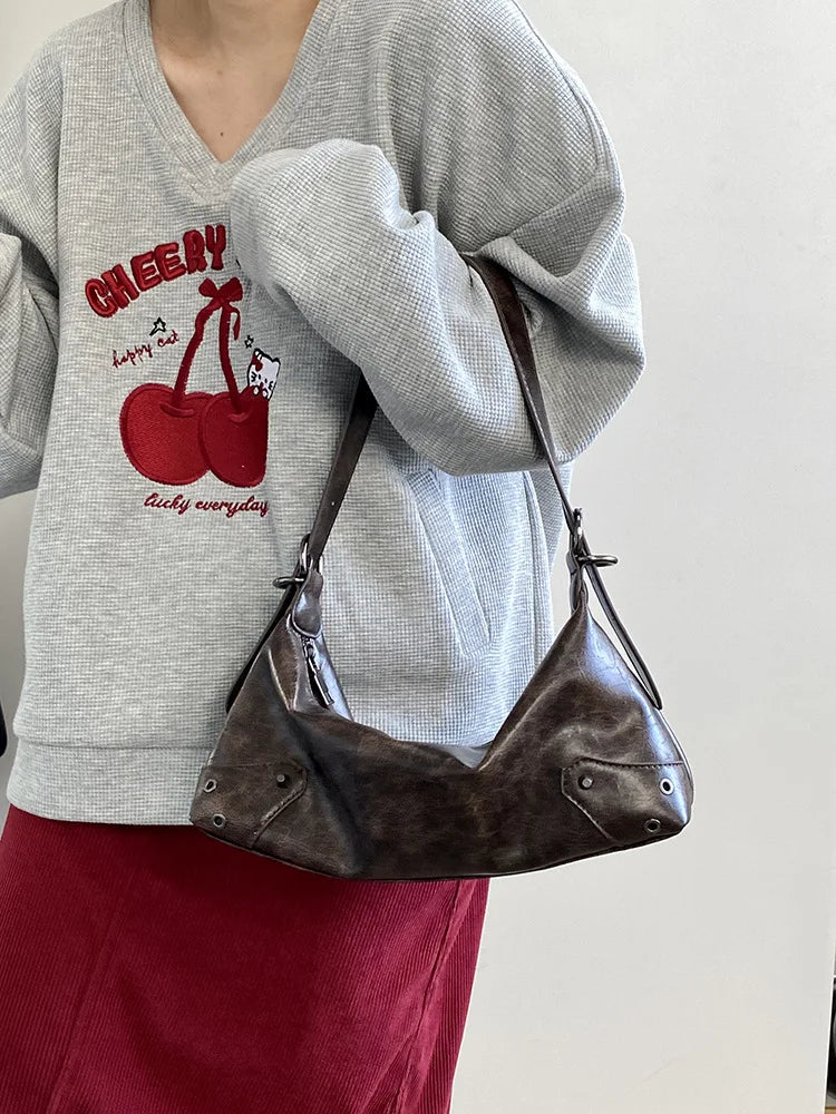 Spicy Girl Y3K Wasteland Leather Bag